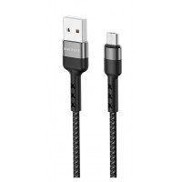  USB kabelis Borofone BX34 microUSB 1.0m black 